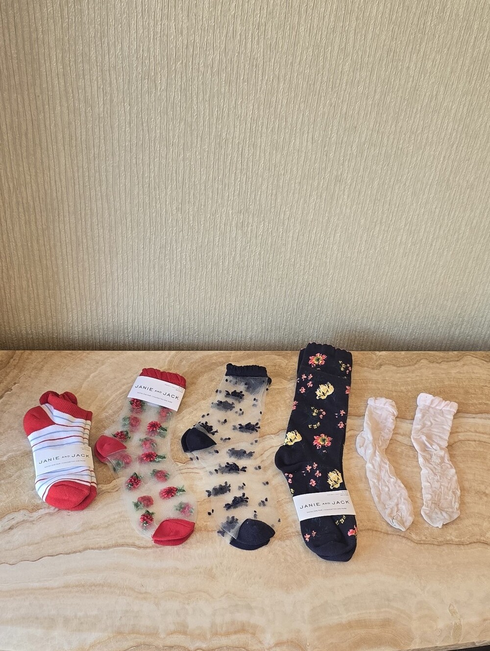 Bundle Lot Janie And Jack Girls Socks Bundle Janke And Jack Socks Girls Size 10